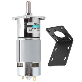DC Gear Motor Mini Low Speed CW CCW Permanent Magnet Bracket Sport Control 12V XD42GA755(10rpm/min )