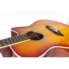 Oscar Schmidt OA10CE Mini Auditorium Acoustic-Electric Cutaway Guitar - Spalted