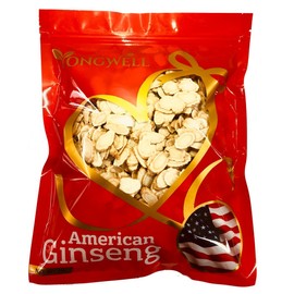 New Green Nutrition Hand-Selected A Grade American Ginseng Slice Medium Slice (1 Lb. Gift Bag)