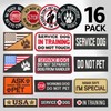 GUX 16 Pack Service Dog Patches Set, Tactical K9 Working