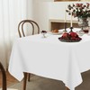 YSYJ 3 Pack White Plastic Tablecloth Disposable Rectangular Table Cloth