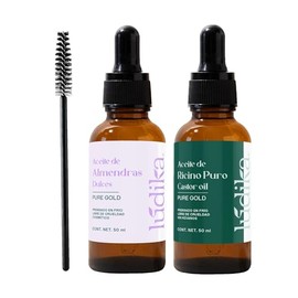 Kit Aceite de Almendras  Aceite de Ricino 50 ml cu  Srum Noche Pestaas Cejas Uas  Nutre Cutculas Cabello  Prensado en Fro Sin Hexanos                 