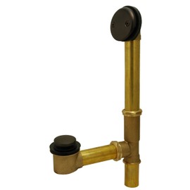 Bathtub Drain, Tub Drain Kit, Waste and Overflow, Tip Toe Type, Oil Rubbed Bronze Finish - PlumbUSA