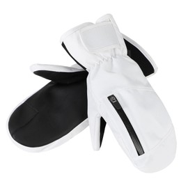 Durio Ski Gloves Winter Warm Gloves Waterproof Touchscreen Mens Womens Ski Mittens Outdoor For Snowmobile Snowboard Skiing White X-Large