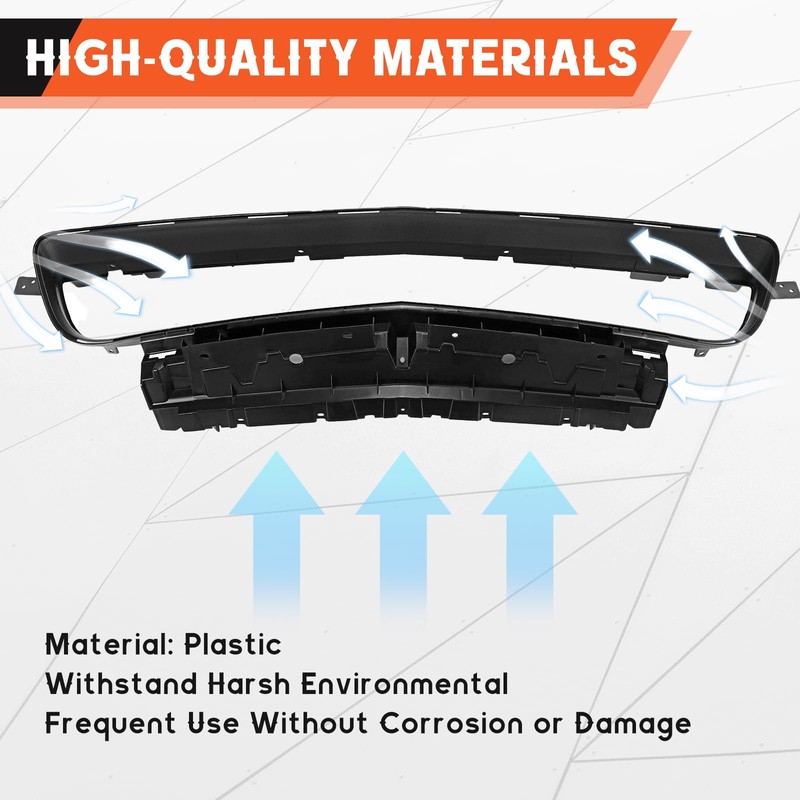 ‎Kojem Front Lower Grille Grill Trim Reinforcement Compatible with 2015-2022