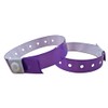 J&R Wristbands Vinyl Wristband 100-Piece Set (Purple)