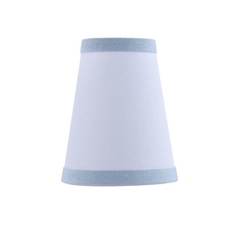 Aspen Creative 51057-6, Hardback Empire Transitional Clip-On Chandelier Shade, White
