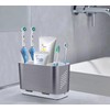 LAFARA Toothbrush Holders for Bathroom Organizer Countertop, Detachable Anti-Slip Large
