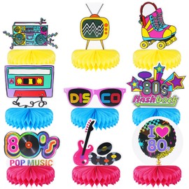 FOGAWA 9PCS Birthday Decorations Birthday Honeycomb Centerpieces Happy Birthday Centerpieces Birthday Table Decorations Happy Birthday Table Toppers for Boys Girls Kids Birthday Party Decorations