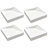 4 Packs 3.5inch Vinyl Pyramid Style Fence Post Cap/Vinyl Post