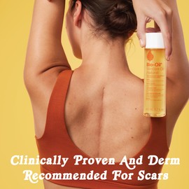 Bio-Oil Natural Skincare Oil, Serum for Scars and Stretch Marks, Face and Body Moisturizer for Dry Skin, Hair Oil, For All Skin Types, 4.2 Oz