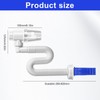 Space-Saving Siphon, Flexible Drain Hose, Flexible Siphon, 1 1/4 Inch