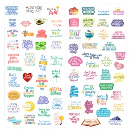 CIEMODA Inspirational Quote Daily Planner Stickers,Positive Quote Stickers,Waterproof Vinyl Scrapbook Trendy Sticker Decals for Adults, Teens, Women