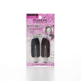 Mapepe Non-marking Bangs Clip Large Black & Brown [Professional for Hair Salons]