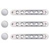 PKEDUO Silver Door Handle Inserts + Push Button Covers Compatible