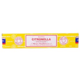 Satya Nag Champa Citronella Incense Sticks | x1 pack | comes with SAMASIA bookmark | Incense can be used for Aromatherapy, Yoga, Meditation and Relaxation