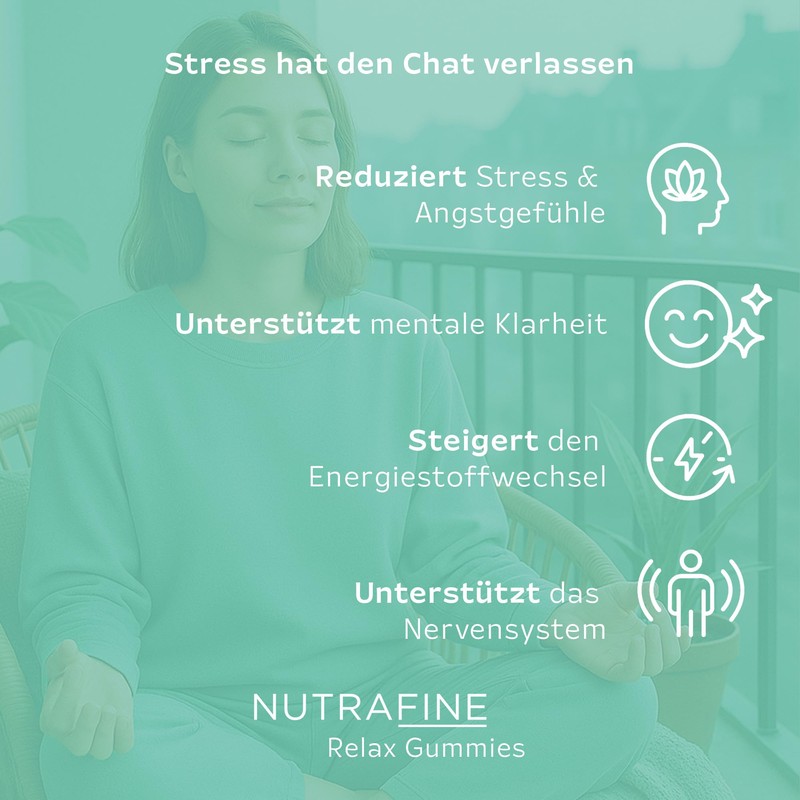 Nutrafine Relax Gummies - 5htp Gummis - Magnesium Gummies mit