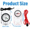 QIBZI Compasses, 2 Pieces Scale Compass, Outdoor Compass, Kids Compass,