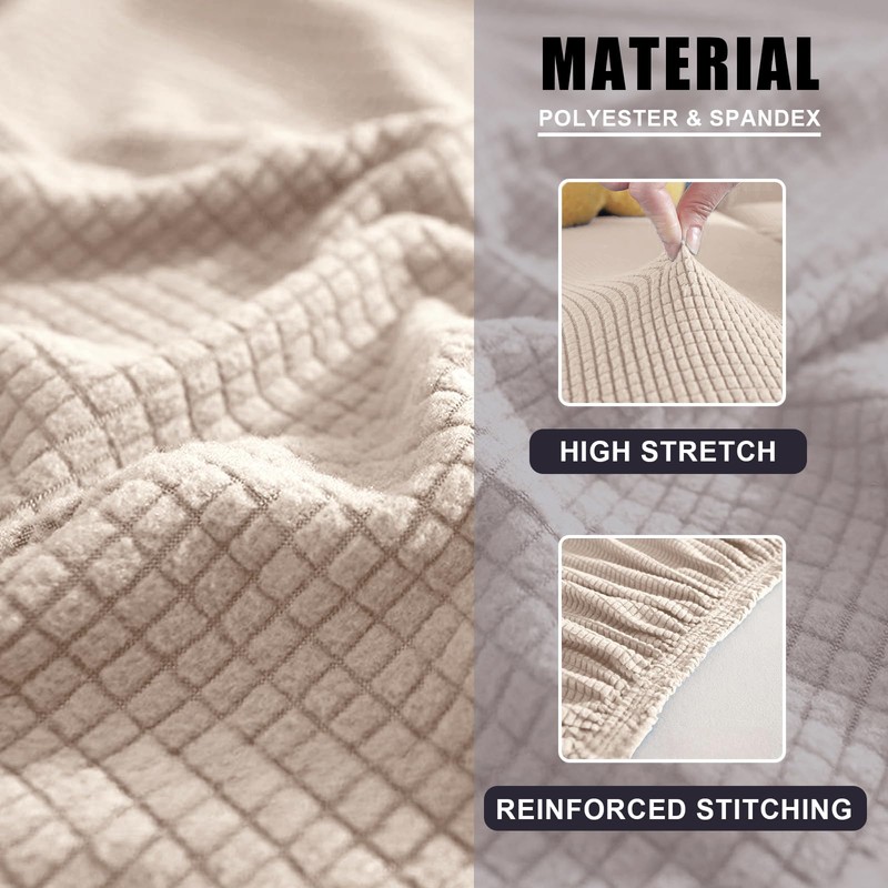SYLC Covers for Caravan Upholstery, Jacquard, Non-Slip Motorhome Seat Covers,