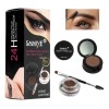 Dúo Sombra & Gel Para Cejas, Aplicador, Elige Tono. Saniye