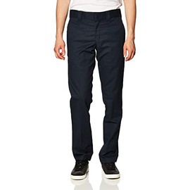 Dickies mens Slim Taper Stretch Twill work utility pants, Dark Navy, 30W x 30L US