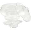 Prodyne AB-3-D Acrylic Salad Bowl & Servers, Clear