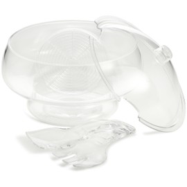 Prodyne AB-3-D Acrylic Salad Bowl & Servers, Clear