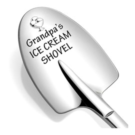 Grandpa Grandfather Gifts Spoon from Grandkids Grandpa's Ice Cream Shovel Spoons for Grandpa Papa Ice Cream Lovers Gifts for Grandfather Granddad Icecream Scoop Stainless Steel