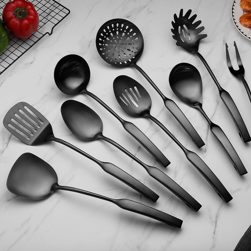 9PCS Silverware Set for 304 Stainless Steel Kitchen Utensils Set