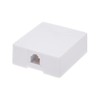 eDragon RJ12 Modular Telephone Single Port Surface Mount Box Jack