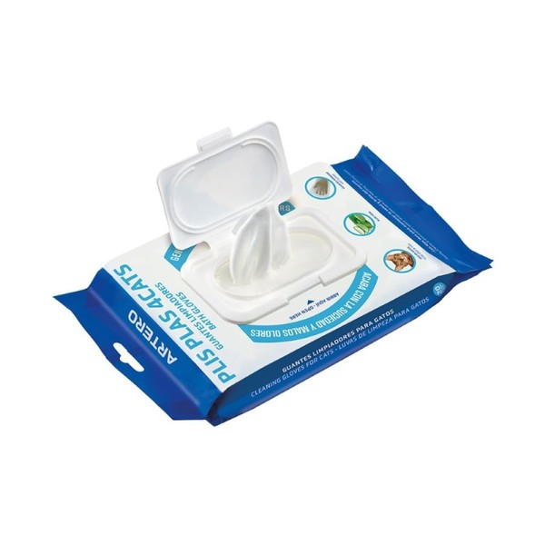 Artero Plis Plas 4Cats Cleaning Gloves for Cats, Deep Cleaning,