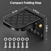 2-Pack Folding Truck Bed Steps with Anti-Slip Rubber Pads, 440