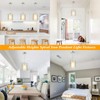 foucasal Brushed Nickel Pendant Light for Kitchen Island Spiral Iron