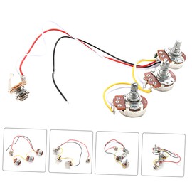 Mikinona 1set Electric Guitar Wiring Kit Pre-assembled Guitar Parts for Easy Installation Essential Accessories Compatible Models