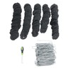 findmall 6 Inch 11 Gauge 200pcs Galvanized Garden Stakes 200pcs