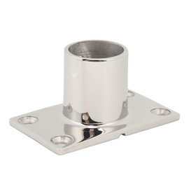 KIMISS Edelstahl-Wandhalterung, Edelstahl-Bootshandlauf, Rechteckige Basis mit Erhöhter Stabilität, Beschläge für Boot, Marine, Yacht (90°25MM/1in)