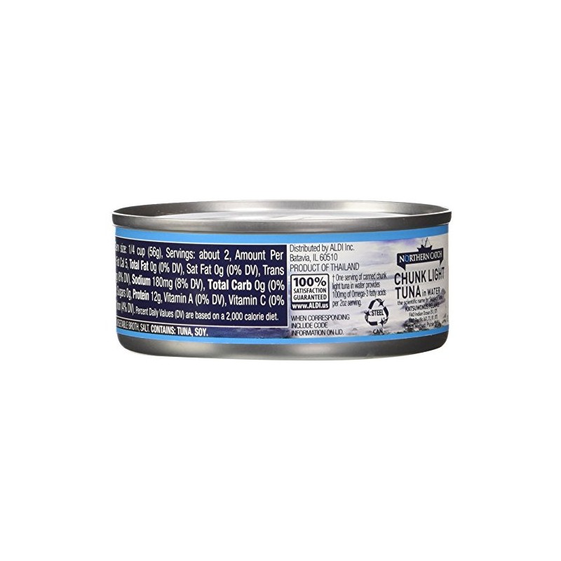 Northern Catch Premium Chunk Light Tuna in Water, 4.5-Ounce (Pack