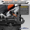 AUTMATCH Winch Hook 3/8" - Clevis Slip Hook with Safety