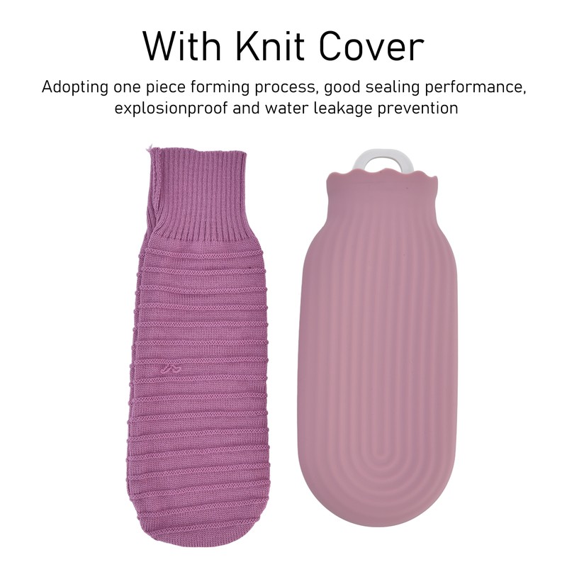 Hot Water Bottle Multifunctional Silicone Warm Water Bag with Knit