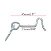 Zorfeter 8 Pcs 1.5" Cabin Hook Eye Latch Zinc Plated