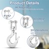 sourcing map 3/8" Clevis Slip Hook, 304 Stainless Steel Clevis