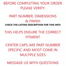 XD Series 8 Lug Satin Black Wheel Center Cap 8x6.5 8x170 8x180 1079L170SB-H42