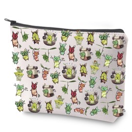 Korok Plant Cosmetic Bag Gamer Makeup Bag with Zipper Flora of Hyrule Toiletry Bag Hyrule Korok Gift (Korok)