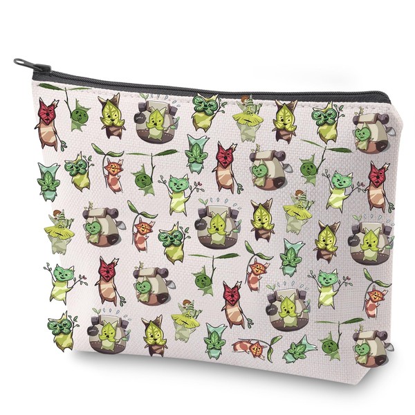 Korok Plant Cosmetic Bag Gamer Makeup Bag with Zipper Flora