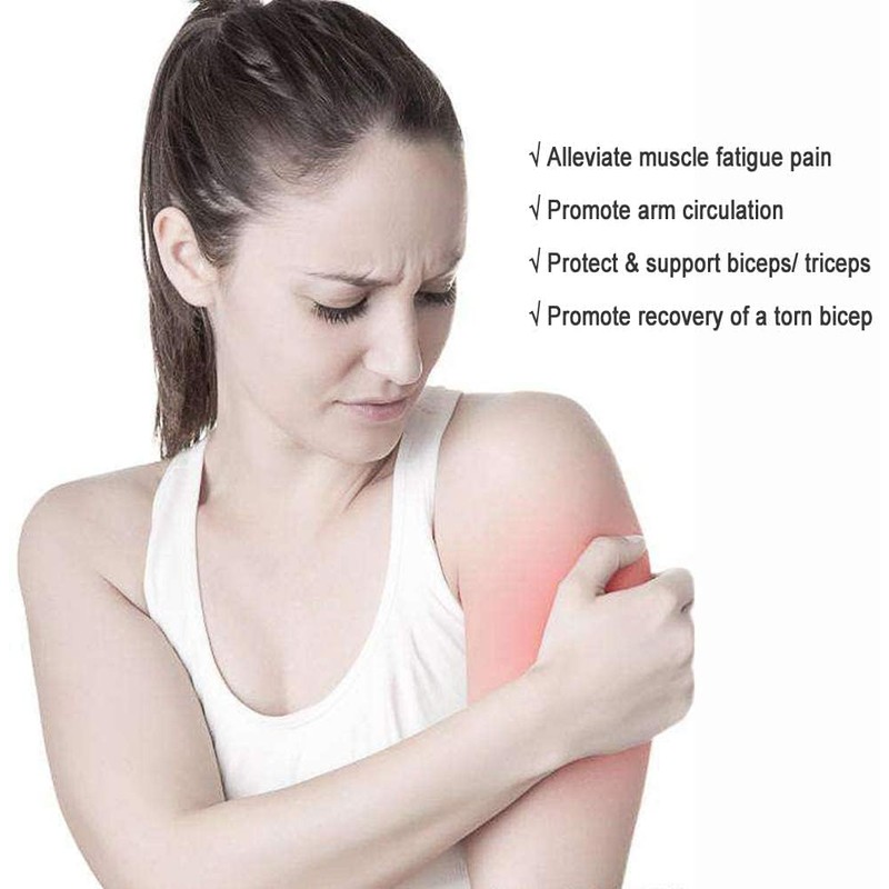 Luwint Bicep Tendonitis Brace, Knitted Compression Upper Arm Sleeve Support,