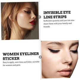 Healvian 36pairs Glitter Eyeliner Stickers Double Eyelid Tapes for Women Invisible Makeup Tools Reusable Eye Skin Stickers