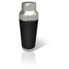 Vin Bouquet Cocktail Shaker Shaker with Strainer, Silver/Black, 13645