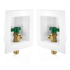 1-PACK GUOFIS Icemaker Outlet Box with 1/2" MIP Sweat Inlet Connect, Ice Maker Box with Pre-installed 1/4-Turn Ball Valve(IM001)