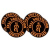 Fall Protection Certified Hard Hat Sticker | Decal Safety Laborer
