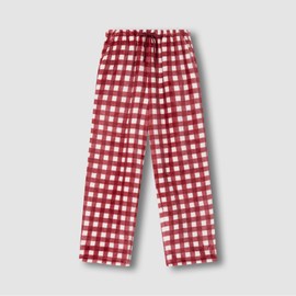 JAJU [JAJU/자주] 여 극세사 패턴 파자마 팬츠_라이트 레드 [JAJU] Women's Microfiber Pattern Pajama Pants_Light Red